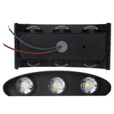 6W LED Wall Light Aluminium Black Shell Warm Light Up Down Lighting Decoration Wall Lamp AC85‑265V In Australia - Darrahopens