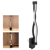 LED Wall Lamp Modern Wavy Shaped Decorative Light for Corridor Bedside AC85-265V Warm White