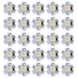 25Pcs 0.5W 5V High Power LED Lamp Bead Light Source Chip with Aluminum PlateYellow Light: 588‑590NM In Australia - Darrahopens