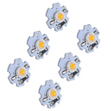 25Pcs 0.5W 5V High Power LED Lamp Bead Light Source Chip with Aluminum PlateYellow Light: 588‑590NM In Australia - Darrahopens