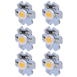 25Pcs 0.5W 5V High Power LED Lamp Bead Light Source Chip with Aluminum PlateYellow Light: 588‑590NM In Australia - Darrahopens