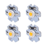25Pcs 0.5W 5V High Power LED Lamp Bead Light Source Chip with Aluminum PlateYellow Light: 588‑590NM