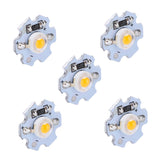 25Pcs 0.5W 5V High Power LED Lamp Bead Light Source Chip with Aluminum PlateYellow Light: 588‑590NM
