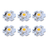 25Pcs 0.5W 5V High Power LED Lamp Bead Light Source Chip with Aluminum PlateYellow Light: 588‑590NM