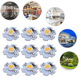 25Pcs 0.5W 5V High Power LED Lamp Bead Light Source Chip with Aluminum PlateYellow Light: 588‑590NM