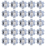 25Pcs 0.5W 5V High Power LED Lamp Bead Light Source Chip with Aluminum PlateBlue Light: 455-460NM In Australia - Darrahopens