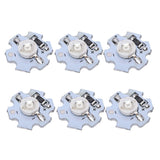 25Pcs 0.5W 5V High Power LED Lamp Bead Light Source Chip with Aluminum PlateBlue Light: 455-460NM