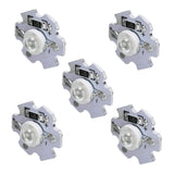 25Pcs 0.5W 5V High Power LED Lamp Bead Light Source Chip with Aluminum PlateBlue Light: 455-460NM