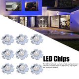25Pcs 0.5W 5V High Power LED Lamp Bead Light Source Chip with Aluminum PlateBlue Light: 455-460NM