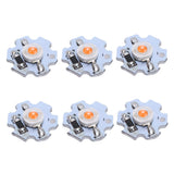 25Pcs 0.5W 5V High Power LED Lamp Bead Light Source Chip with Aluminum PlatePink Light: 380-840NM