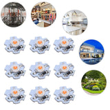 25Pcs 0.5W 5V High Power LED Lamp Bead Light Source Chip with Aluminum PlatePink Light: 380-840NM