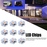 25Pcs 0.5W 5V High Power LED Lamp Bead Light Source Chip with Aluminum PlatePink Light: 380-840NM