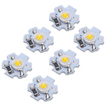 25Pcs 0.5W 5V High Power LED Lamp Bead Light Source Chip with Aluminum PlateWarm White Light: 3000‑3200K In Australia - Darrahopens
