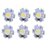 25Pcs 0.5W 5V High Power LED Lamp Bead Light Source Chip with Aluminum PlateWarm White Light: 3000‑3200K