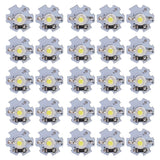 25Pcs 0.5W 5V High Power LED Lamp Bead Light Source Chip with Aluminum PlateWhite Light: 6000‑6500K In Australia - Darrahopens