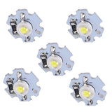 25Pcs 0.5W 5V High Power LED Lamp Bead Light Source Chip with Aluminum PlateWhite Light: 6000‑6500K In Australia - Darrahopens