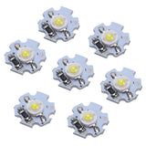 25Pcs 0.5W 5V High Power LED Lamp Bead Light Source Chip with Aluminum PlateWhite Light: 6000‑6500K In Australia - Darrahopens