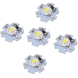 25Pcs 0.5W 5V High Power LED Lamp Bead Light Source Chip with Aluminum PlateWhite Light: 6000‑6500K In Australia - Darrahopens