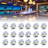 25Pcs 0.5W 5V High Power LED Lamp Bead Light Source Chip with Aluminum PlateWhite Light: 6000‑6500K
