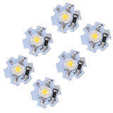 25Pcs 0.5W 5V High Power LED Lamp Bead Light Source Chip with Aluminum PlateNatural Light: 4000‑4500K