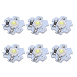 25Pcs 0.5W 5V High Power LED Lamp Bead Light Source Chip with Aluminum PlateCold White Light: 10000K