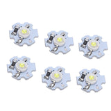 25Pcs 0.5W 5V High Power LED Lamp Bead Light Source Chip with Aluminum PlateCold White Light: 10000K