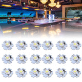 25Pcs 0.5W 5V High Power LED Lamp Bead Light Source Chip with Aluminum PlateCold White Light: 10000K
