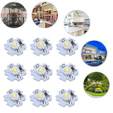 25Pcs 0.5W 5V High Power LED Lamp Bead Light Source Chip with Aluminum PlateCold White Light: 10000K