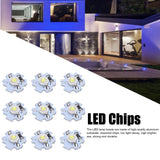 25Pcs 0.5W 5V High Power LED Lamp Bead Light Source Chip with Aluminum PlateCold White Light: 10000K