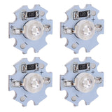 25Pcs 0.5W 5V High Power LED Lamp Bead Light Source Chip with Aluminum PlateUV Purple Light: 395-400NM