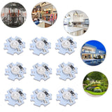 25Pcs 0.5W 5V High Power LED Lamp Bead Light Source Chip with Aluminum PlateUV Purple Light: 395-400NM