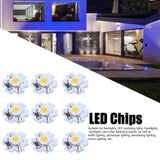 25Pcs 5V LED Chips 200LM 1W High Power LED Lamp Beads for DIY Lighting FixturesYellow Light 588‑590NM