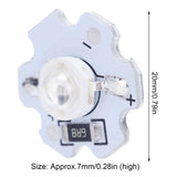 25Pcs 5V LED Chips 200LM 1W High Power LED Lamp Beads for DIY Lighting FixturesBlue Light 455‑460NM