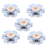 25Pcs 5V LED Chips 200LM 1W High Power LED Lamp Beads for DIY Lighting FixturesPink Light 380‑840NM In Australia - Darrahopens
