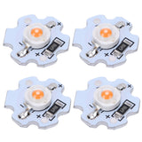 25Pcs 5V LED Chips 200LM 1W High Power LED Lamp Beads for DIY Lighting FixturesPink Light 380‑840NM In Australia - Darrahopens