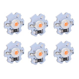 25Pcs 5V LED Chips 200LM 1W High Power LED Lamp Beads for DIY Lighting FixturesPink Light 380‑840NM