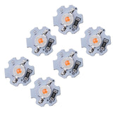 25Pcs 5V LED Chips 200LM 1W High Power LED Lamp Beads for DIY Lighting FixturesPink Light 380‑840NM In Australia - Darrahopens