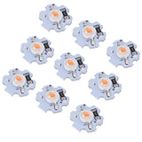 25Pcs 5V LED Chips 200LM 1W High Power LED Lamp Beads for DIY Lighting FixturesPink Light 380‑840NM