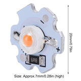 25Pcs 5V LED Chips 200LM 1W High Power LED Lamp Beads for DIY Lighting FixturesPink Light 380‑840NM In Australia - Darrahopens