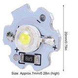25Pcs 5V LED Chips 200LM 1W High Power LED Lamp Beads for DIY Lighting FixturesPure White 6000‑6500K