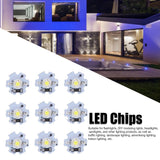 25Pcs 5V LED Chips 200LM 1W High Power LED Lamp Beads for DIY Lighting FixturesPure White 6000‑6500K