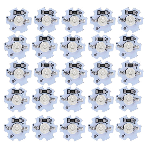 25Pcs 5V LED Chips 200LM 1W High Power LED Lamp Beads for DIY Lighting FixturesUV Light 395‑400NM In Australia - Darrahopens
