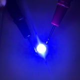 25Pcs 5V LED Chips 200LM 3W High Power LED Lamp Beads for DIY Lighting FixturesBlue Light 455‑460NM