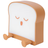 USB Night Light Mini Cute Cartoon Bread‑Shaped Bedside Lamp Phone Holder Stand Brown In Australia - Darrahopens