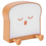 USB Night Light Mini Cute Cartoon Bread‑Shaped Bedside Lamp Phone Holder Stand Brown In Australia - Darrahopens