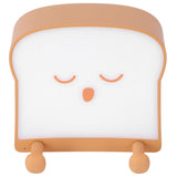 USB Night Light Mini Cute Cartoon Bread‑Shaped Bedside Lamp Phone Holder Stand Brown In Australia - Darrahopens