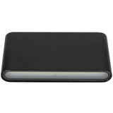 LED Wall Lamp 12W COB Aluminum Outdoor Garden Light Fixture IP65 Waterproof AC85-265V(Black Shell White Light )