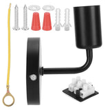 E27 Black Wall Lamp Retro Single Head Wall Light Fixture for Bedside Corridor Stair AC85‑265V In Australia - Darrahopens