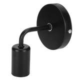 E27 Black Wall Lamp Retro Single Head Wall Light Fixture for Bedside Corridor Stair AC85‑265V