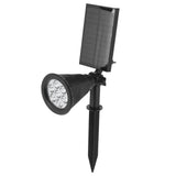 7LED Solar Light Intelligent Outdoor Garden Spotlight Lawn Lamp Landscape Lighting BlackWhite Light